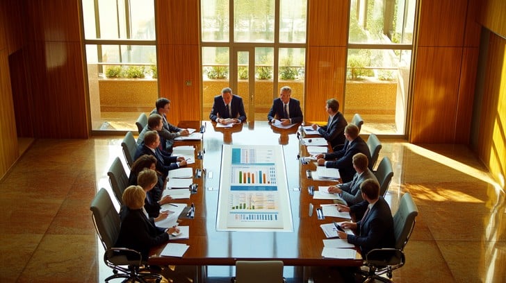 Reunião estratégica corporativa